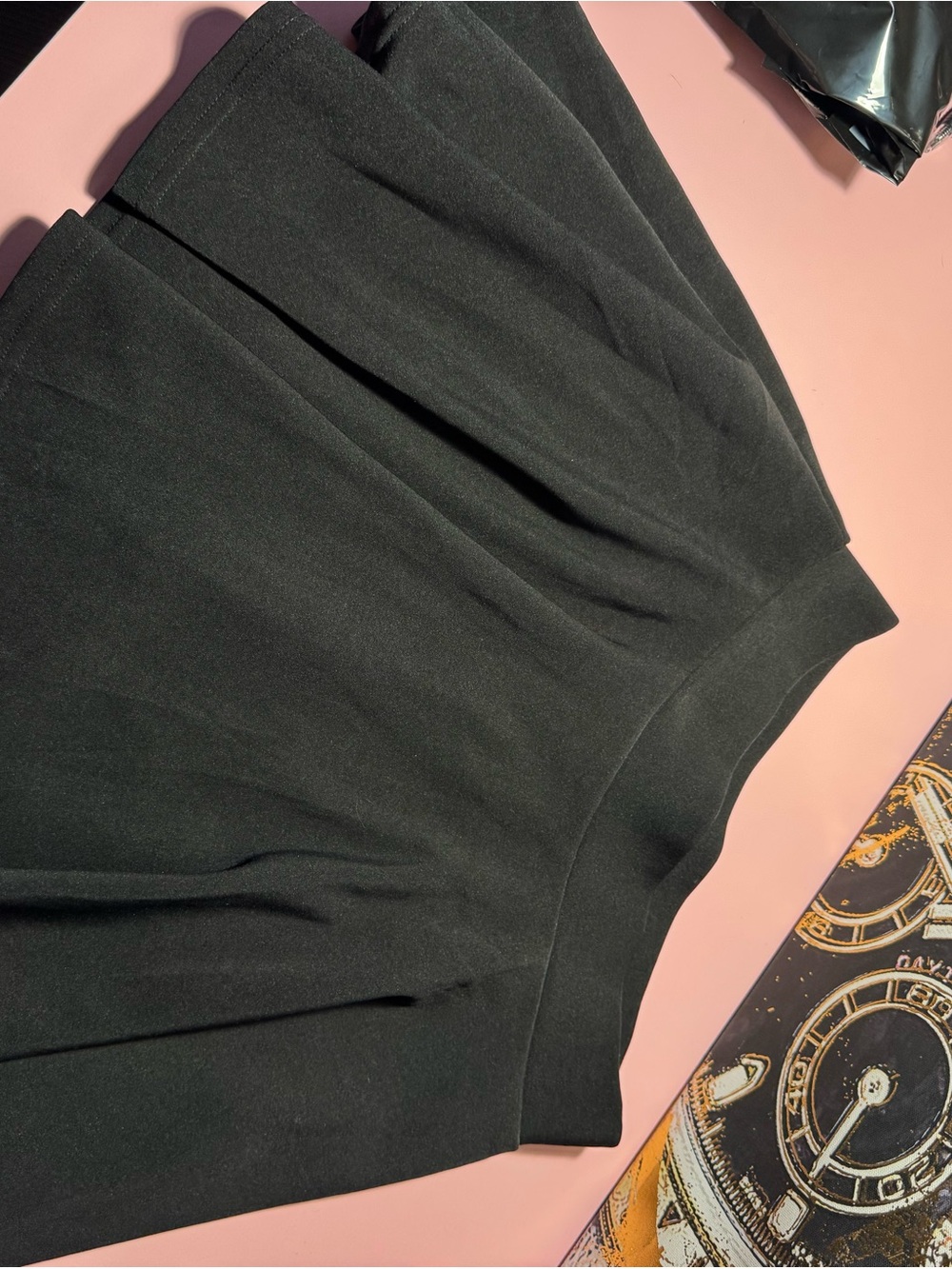 Black Pleated Mini Skirt & shorts